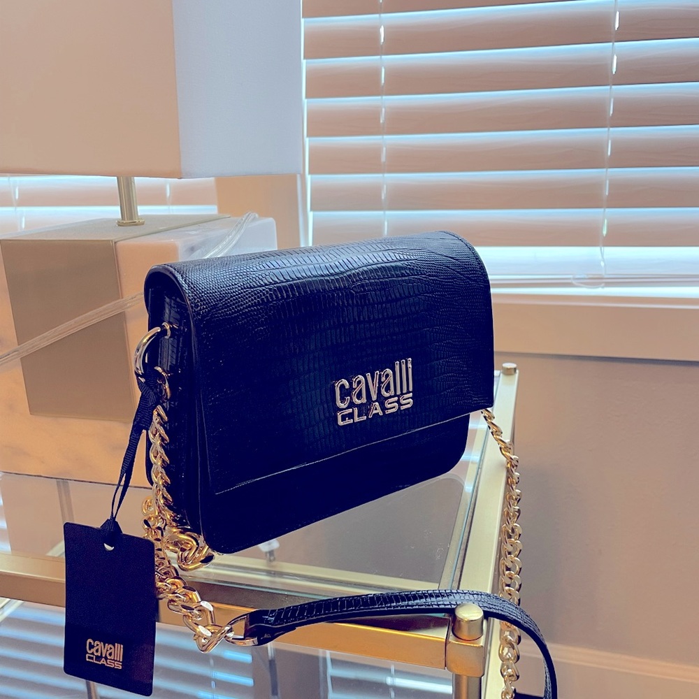New with Tag Cavalli Class black purse